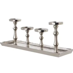 Butlers BANQUET Tablett mit 4 Kerzenhaltern Best
