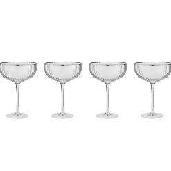 Butlers Champagnerschale CHELSEA 4er-Set New