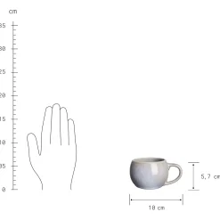 Butlers COTTAGE Espressotasse 6er-Set Hot