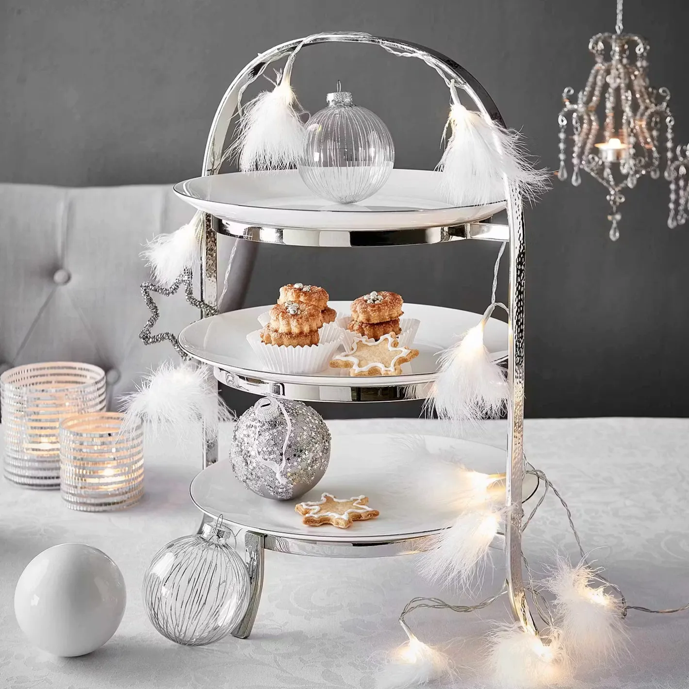 Butlers FEATHERS Lichterkette 6er-Set