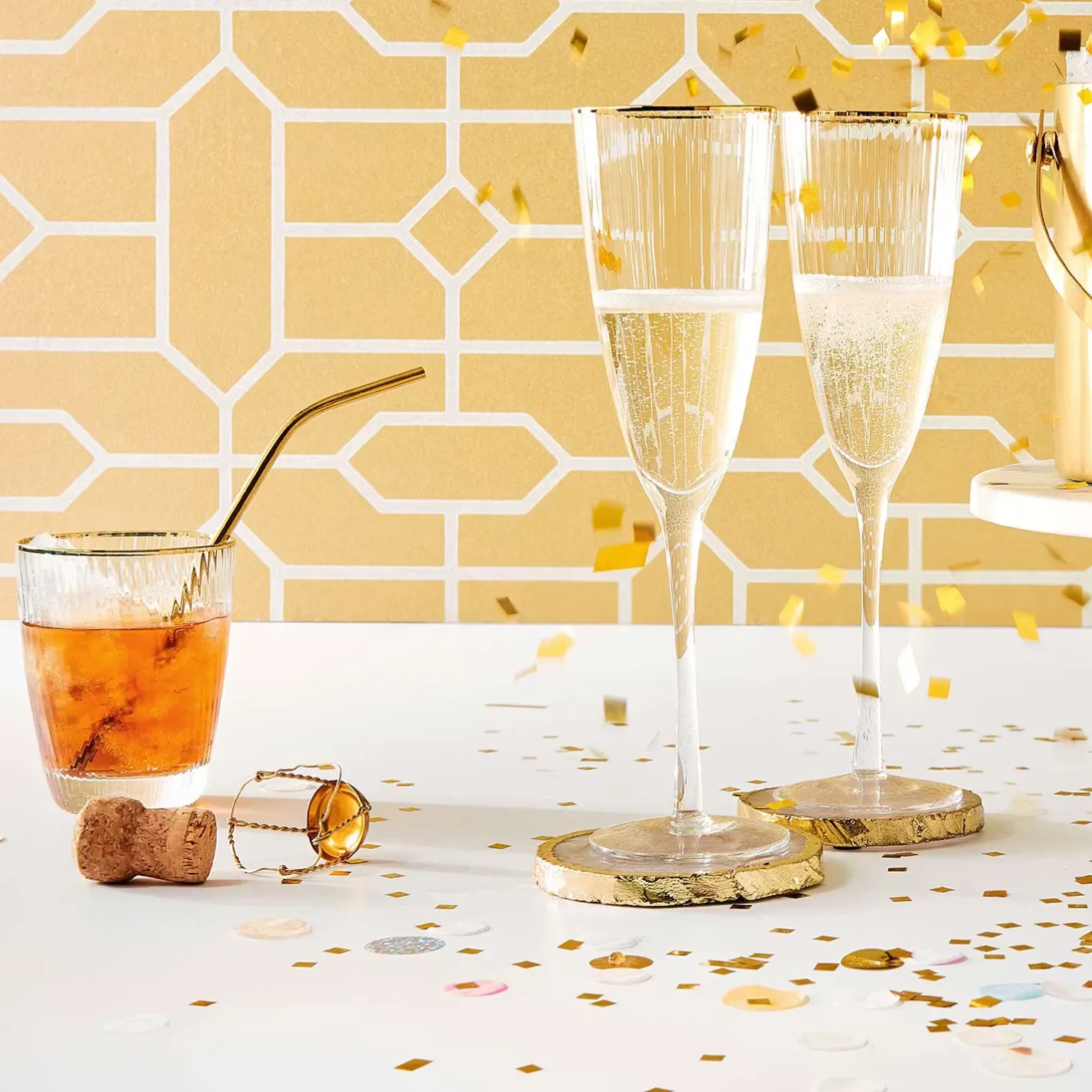 Butlers GOLDEN TWENTIES Champagnerflöte 4er-Set Clearance