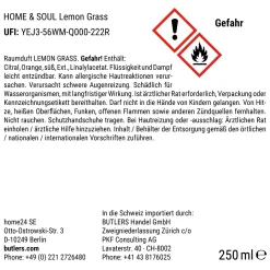 Butlers HOME & SOUL Raumduft Lemongrass Hot
