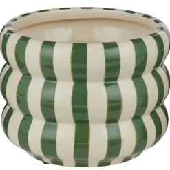 Butlers HOOP Blumentopf Streifen Hot