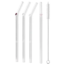 Butlers LONG DRINK Trinkhalm-Set Herz