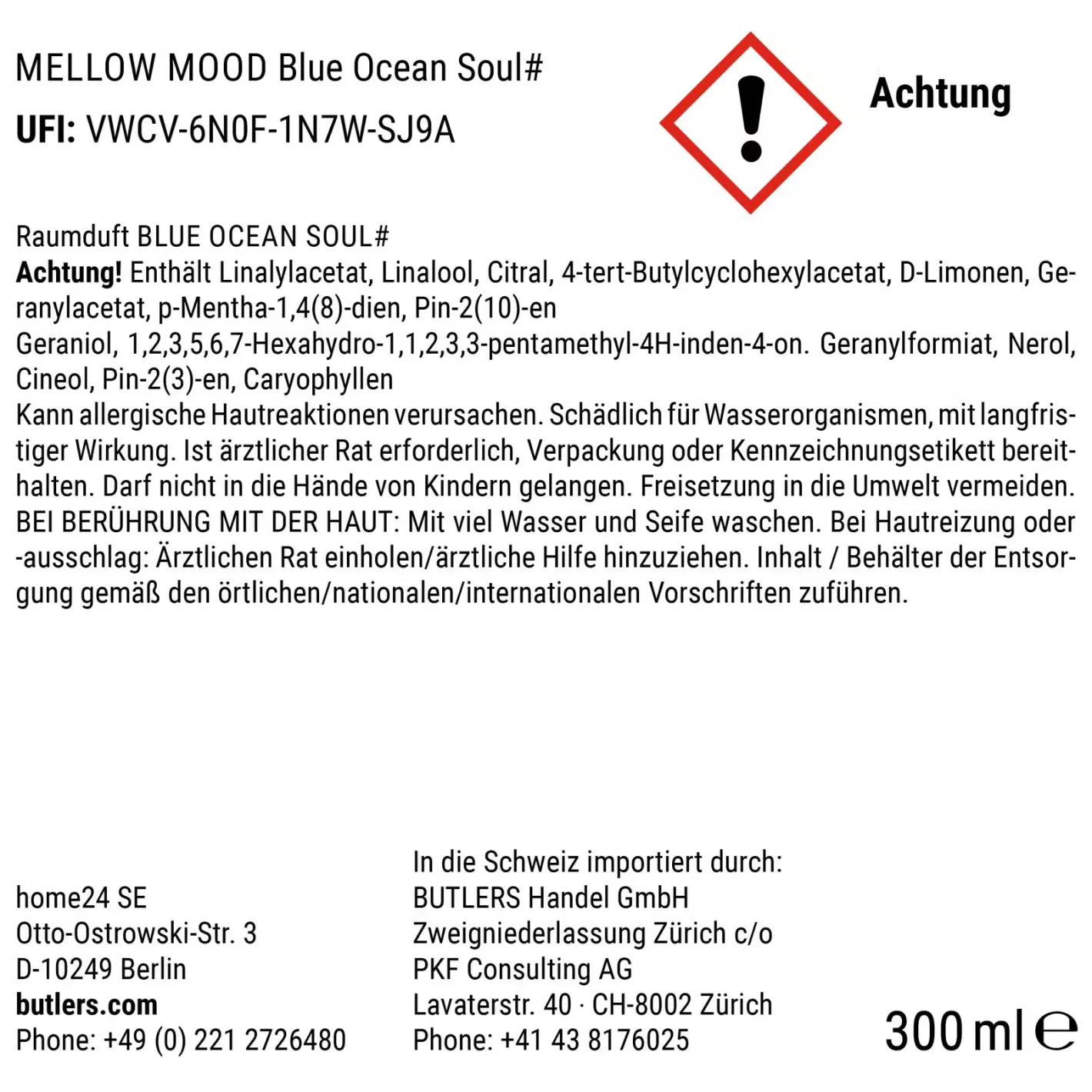 Butlers MELLOW MOOD Raumduft Blue Ocean Soul Discount