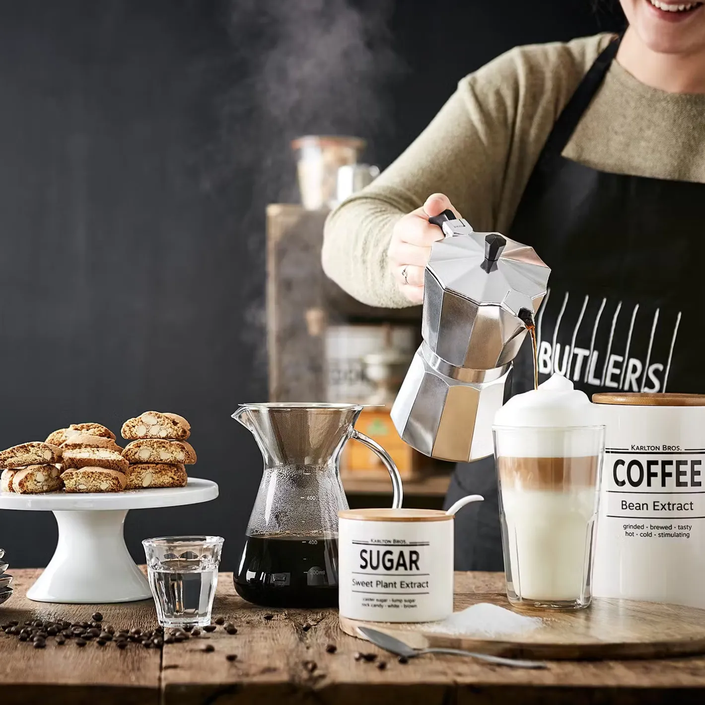 Butlers SLOW COFFEE Tropfkaraffe 4er-Set