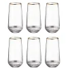 Butlers TOUCH OF GOLD Longdrinkglas 6er-Set Discount
