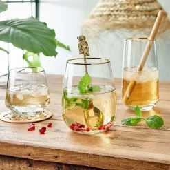 Butlers TOUCH OF GOLD Trinkglas 6er-Set Discount