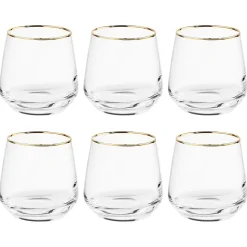 Butlers TOUCH OF GOLD Wasserglas 6er-Set New