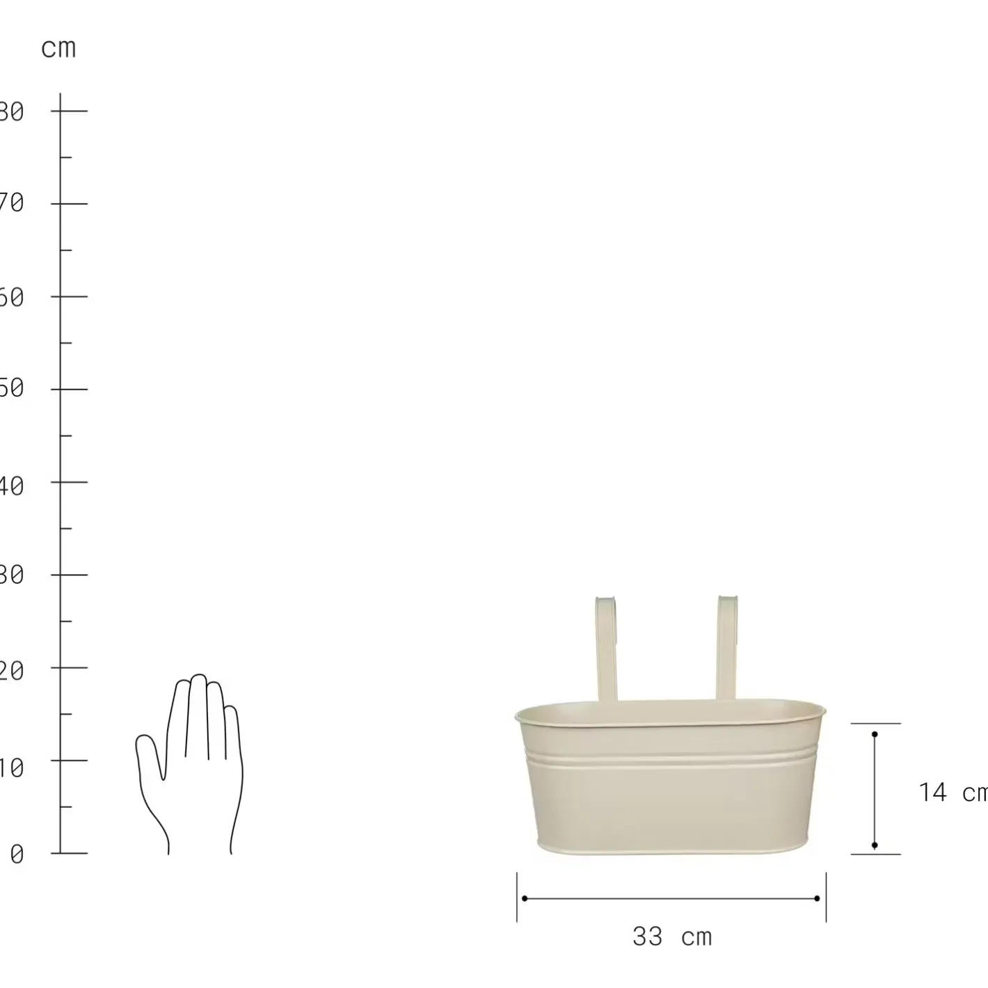 Butlers ZINC Hängetopf Outlet